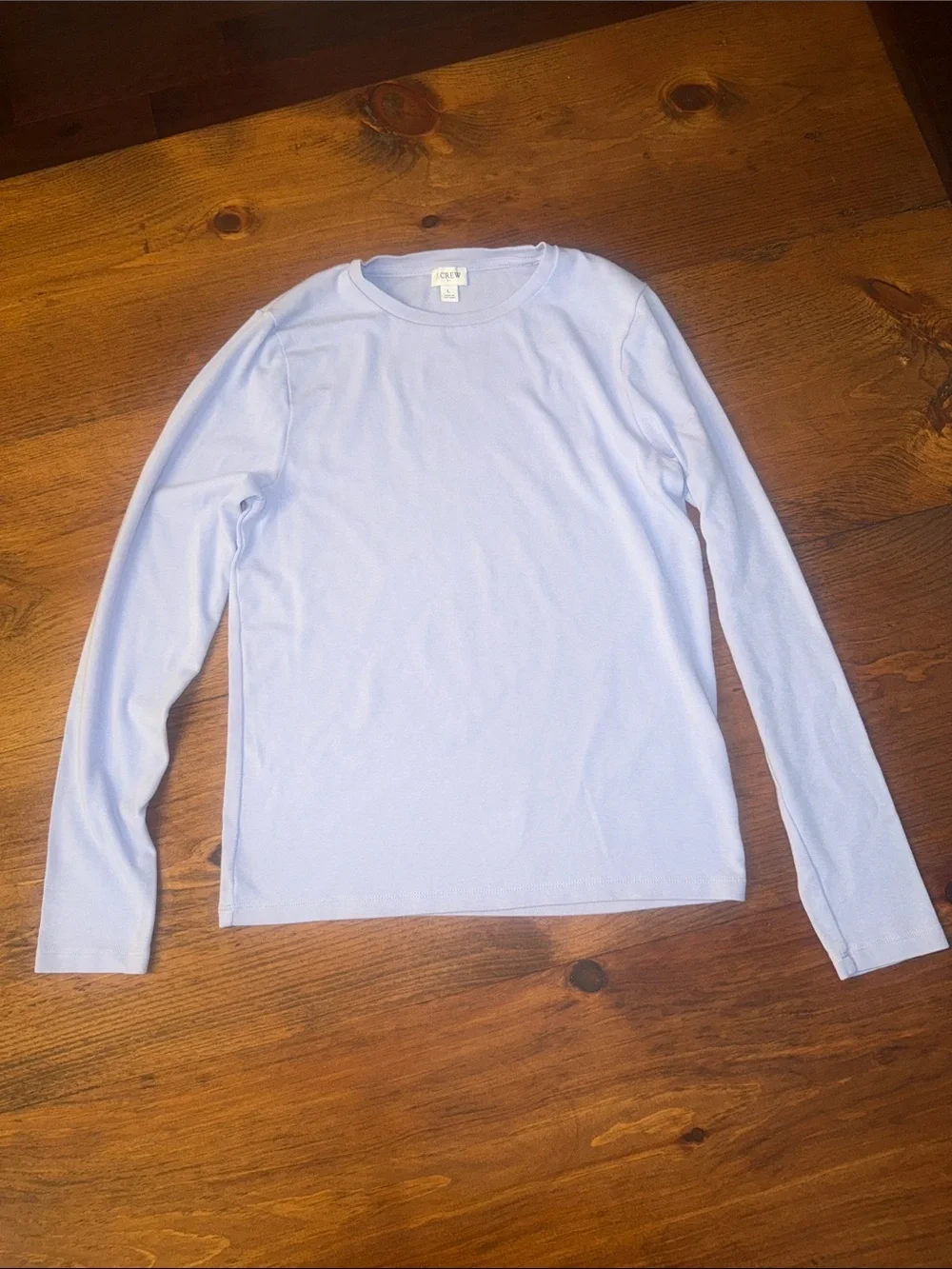 J. Crew Pale Lavender Long Sleeve Crewneck